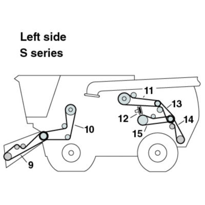 John deere x580 drive belt online diagram